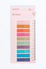 İlkbahar 10 Renkli Cetvelli Şeffaf Pet Index • Index Sticker • Post-it • Sticky Note