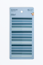Mavi 15 Renkli Şeffaf Pet Index • Index Sticker • Post-it • Sticky Note