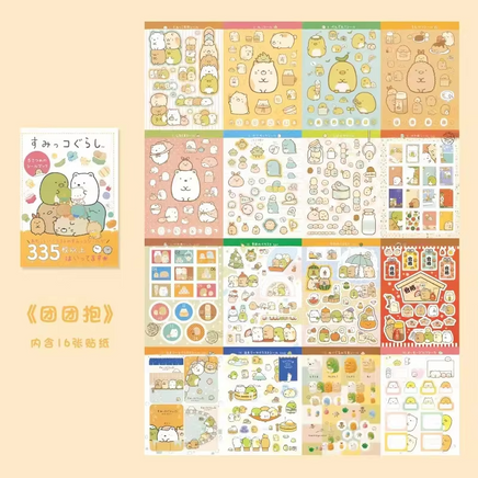 Neşeli Sevimliler Temalı 335 Adet Sticker Defteri • Bullet Journal