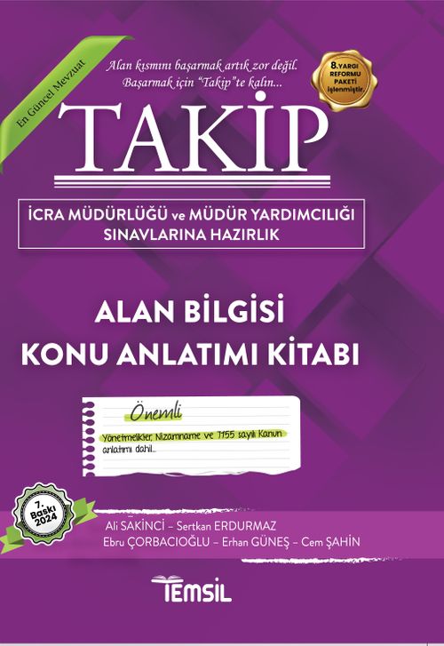 Takip İcra Müdürlüğü Sınavı Alan Bilgisi Konu Anlatımı