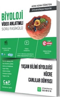 TYT-AYT Biyoloji Video Anlatımlı Soru Fasikülü & Yaşam Bilimi Biyolojisi Hücre ve Canlılar Dünyas