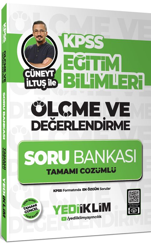 KPSS Eğitim Bilimleri Ölçme ve Değerlendirme Cüneyt İltuş İle Tamamı Çözümlü Soru Bankası