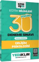 2025 KPSS Eğitim Bilimleri 30 Popüler Öğrenme Psikolojisi Tamamı Çözümlü Deneme Sınavı 