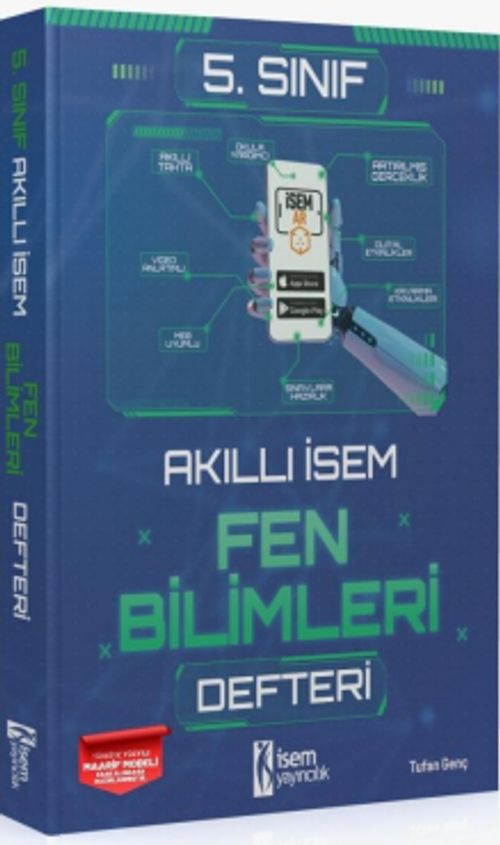 5. Sınıf Akıllı İsem Fen Bilimleri Defteri