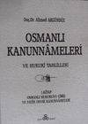 Osmanlı Kanunnameleri ve Hukuki Tahlilleri &ndash; 1. Kitap: Osmanlı Hukukuna Giriş ve Fatih Devri Kanunnameleri / 23-D-6
