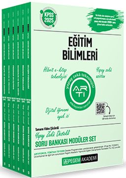 2025 KPSS Eğitim Bilimleri Tamamı Video Çözümlü Soru Bankası Modüler Seti - (6 Kitap)