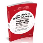 İcra Müdür ve Müdür Yardımcılığı Son Tekrar Soru Bankası
