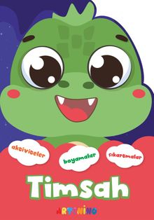 Şekilli Hayvanlar Serisi / Timsah Aktivite Boyama Çıkartma Kitabı