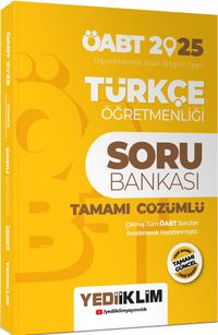 2025 ÖABT Türkçe Öğretmenliği Tamamı Çözümlü Soru Bankası