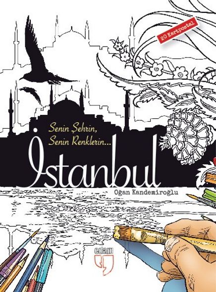 İstanbul Kartpostal Boyama (20 Adet Kartpostal)
