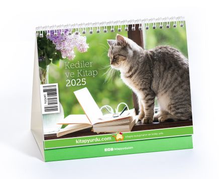 2025 Kitapyurdu Masa Takvimi (Kediler ve Kitap)