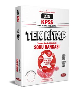 2025 KPSS Genel Yetenek - Genel Kültür Tek Kitap Soru Bankası - Karekod Çözümlü