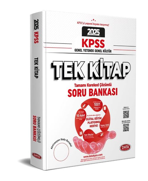 2025 KPSS Genel Yetenek - Genel Kültür Tek Kitap Soru Bankası - Karekod Çözümlü