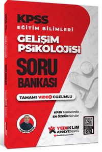 KPSS Eğitim Bilimleri Gelişim Psikolojisi Tamamı Video Çözümlü Soru Bankası