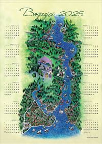 2025 Takvimli Poster - Minyatürler - Nusret Çolpan Boğaziçi