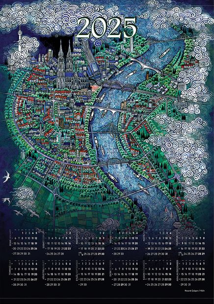 2025 Takvimli Poster - Minyatürler - Nusret Çolpan Köln