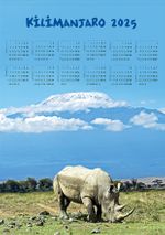 2025 Takvimli Poster - Yüksekler - Kilimanjaro
