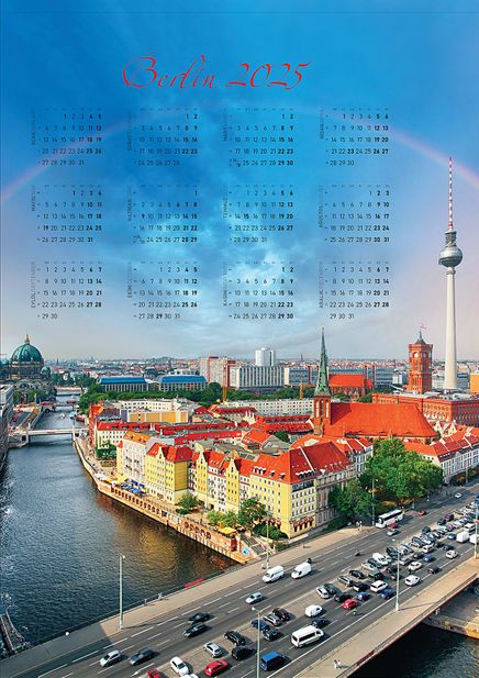 2025 Takvimli Poster - Şehirler - Berlin