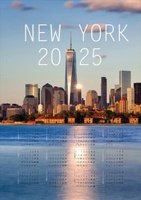 2025 Takvimli Poster - Şehirler - New York