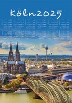 2025 Takvimli Poster - Şehirler - Köln