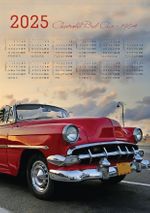 2025 Takvimli Poster - Arabalar - Chevrolet