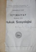 İçtimaiyat – Hukuk Sosyolojisi / 10-C-15