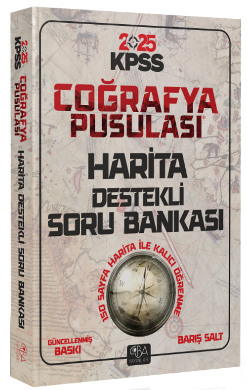 2025 KPSS Coğrafya Pusulası Harita Destekli Soru Bankası