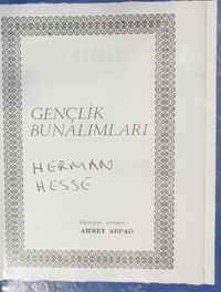 Gençlik Bunalımları (2-F-43)