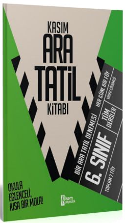 2025 İsem 6. Sınıf Kasım Ara Tatil Kitabı