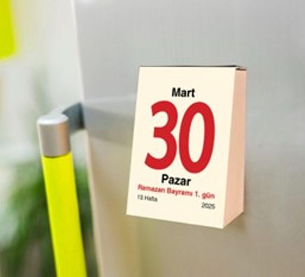 2025 Mıknatıslı Buzdolabı Takvimi