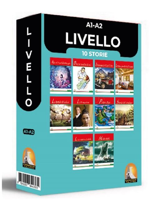 İtalyanca Hikaye 10'lu Hikaye Seti Kutu Tanıtım (A1-A2) Seviyelerinde