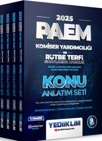 2025 PAEM Komiser Yardımcılığı ve Rütbe Terfi Sınavlarına Hazırlık TCK, CMK, PVSK, GKDK Cumhurbaşkanlığı Kararnameleri ve İlgili Güncel Mevzuat Değişiklikleri Konu Anlatım Seti (4 Modül)