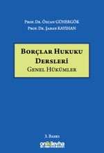 Borçlar Hukuku Dersleri (Genel Hükümler)
