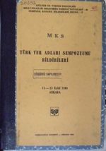 Türk Yer Adları Sempozyumu Bildirileri / 11-13 Eylül 1984 / 10-D-19
