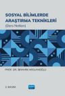 Sosyal Bilimlerde Araştırma Teknikleri