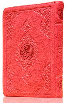 Çanta Boy Kur'an-ı Kerim (Pembe Renk, Kılıflı, Mühürlü)