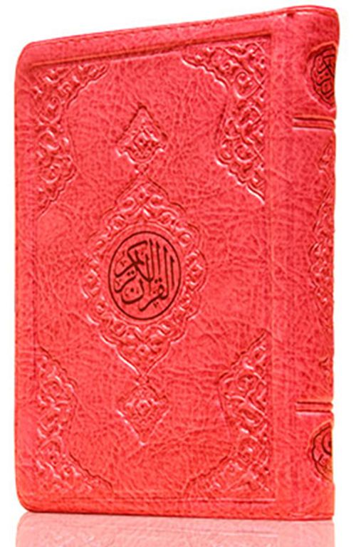 Çanta Boy Kur'an-ı Kerim (Pembe Renk, Kılıflı, Mühürlü)