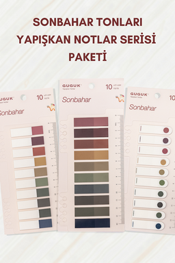 Sonbahar Tonları Yapışkan Notlar Serisi Paketi