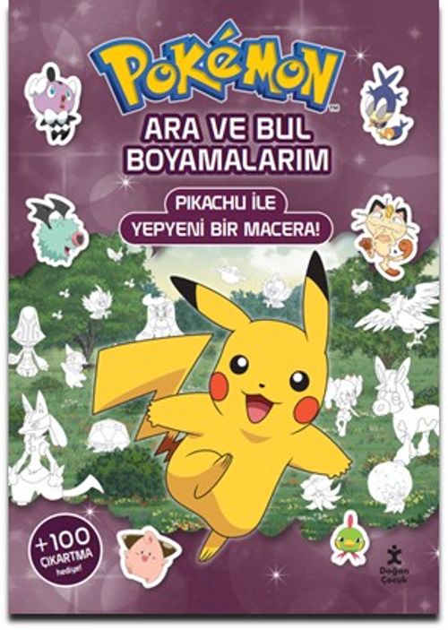 Pokémon Ara ve Bul Boyamalarım -  Pikachu ile Yepyeni Bir Macera!