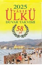 2025 Vasıf Ülkü Duvar Takvimi Resimli Arka Karton (Kod:01-A)