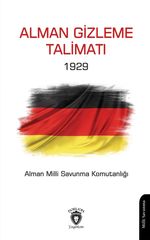 Alman Gizleme Talimatı 1929