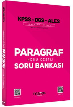 2025 KPSS DGS ALES PARAGRAF Konu Özetli Yeni Nesil Soru Bankası Tamamı Video Çözümlü (Ciltli)