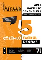Müessir Adli Hakimlik Denemeleri 2024 Çözümlü 5 Deneme