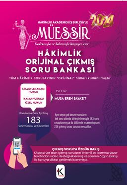 Müessir Adli-İdari Hakimlik Çıkmış Soru Bankası Milletlerarasi Hukuk