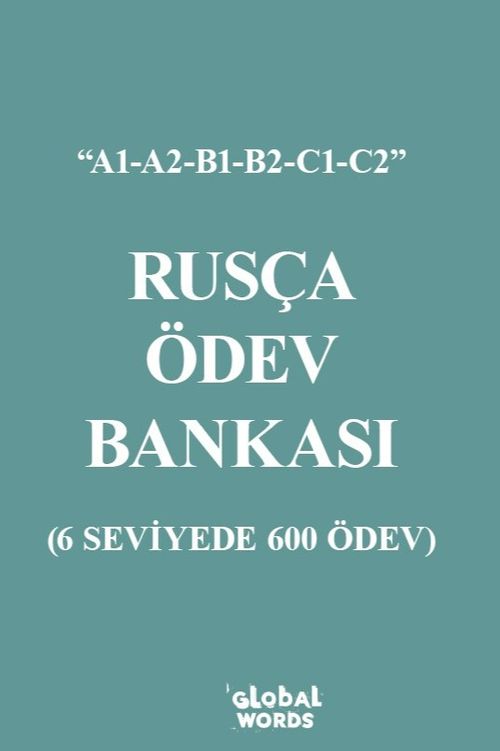 Rusça Ödev Bankası & 6 Seviyede 600 Ödev