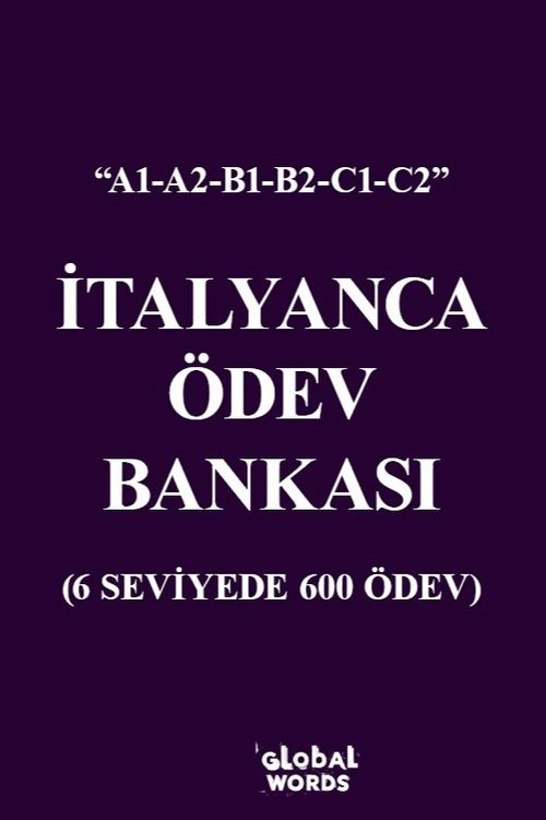 İtalyanca Ödev Bankası & 6 Seviyede 600 Ödev