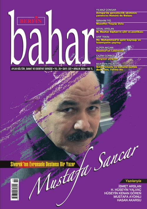 Berfin Bahar Aylık Kültür Sanat ve Edebiyat Dergisi Sayı:322 Aralık 2024