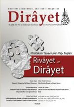Dirayet Üç Aylık İlim Fikir ve Medeniyet Dergisi Sayı:1 Nisan-Haziran 2016