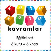 Kutu Kutu Kavramlar (6 Kutu + 6 Kitaplık Eğitici Set)