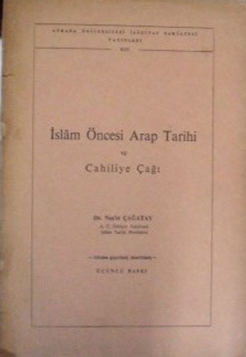İslam Öncesi Arap Tarihi ve Cahiliye Çağı / 9-B-17